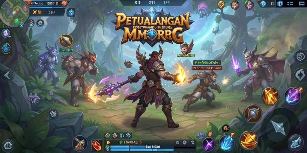 Tampilan gameplay epik dari 8II dengan aksi seru di dunia MMORPG.