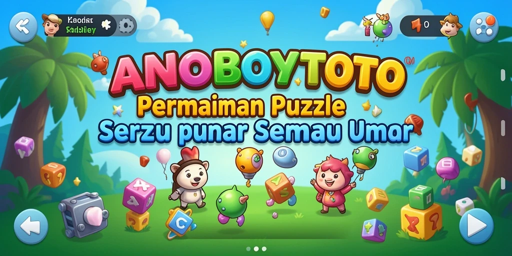 Tampilan gameplay Puzzle yang mendebarkan di ANOBOYTOTO.