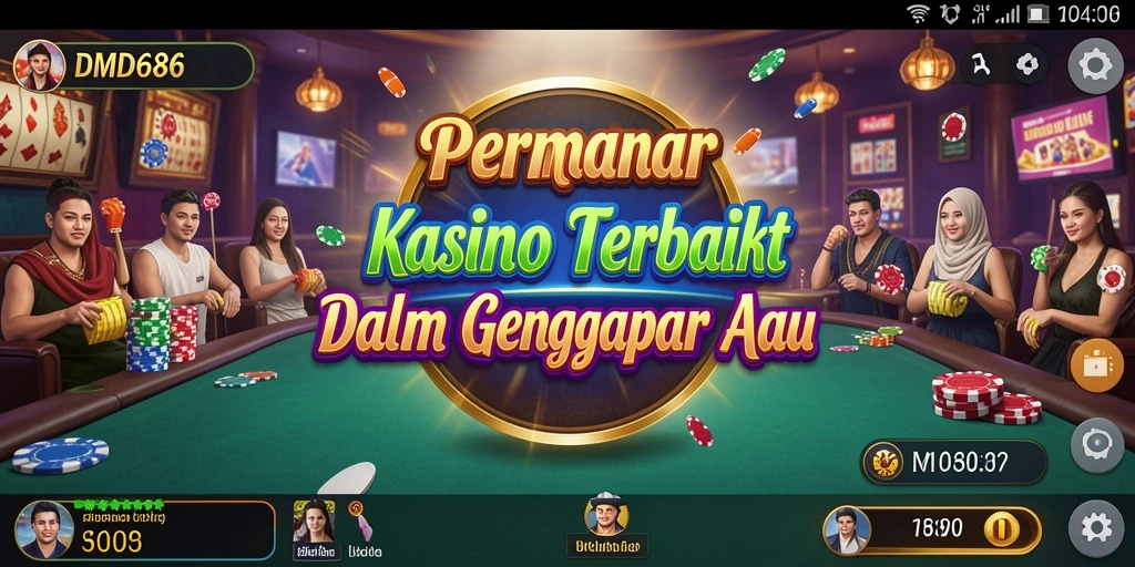 Tampilan seru gameplay Kasino di DMD686 yang menantang.