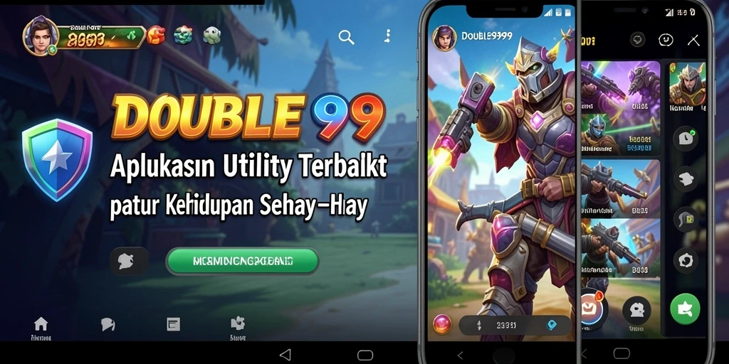 Tampilan aplikasi DOUBLE999 yang user-friendly untuk manajemen Utility.