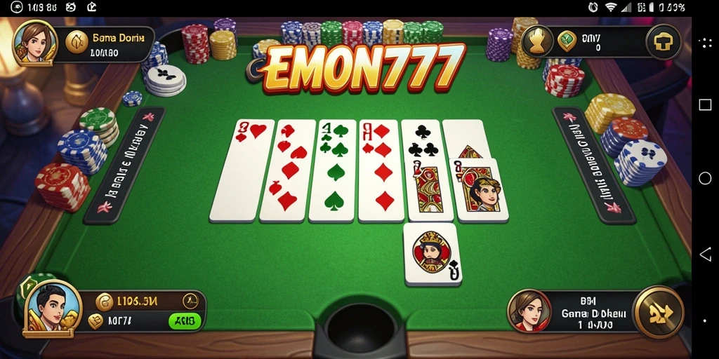 Tampilan gameplay seru dari EMON777 yang mengasyikkan.