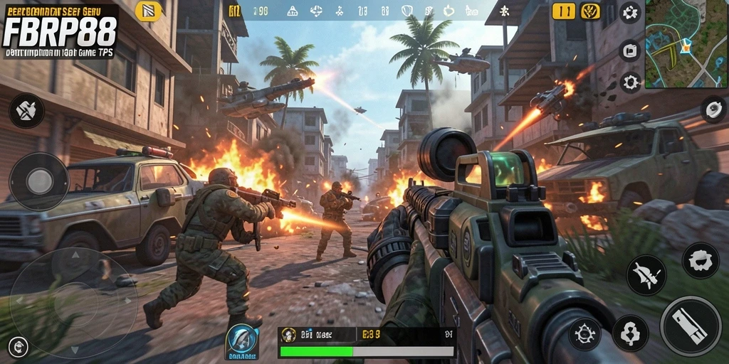 Gameplay menegangkan di arena FBRP88 dengan pertempuran intens.