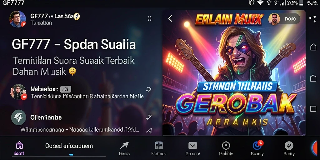 Tampilan gameplay GF777 yang penuh warna dan energik.