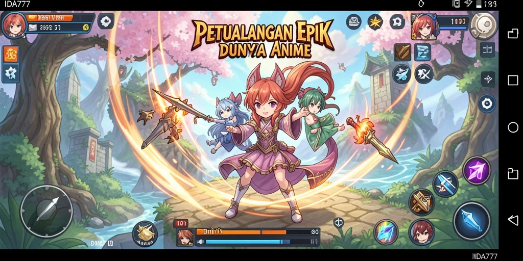 Gameplay IDA777 menghadirkan aksi seru dengan karakter anime favorit.