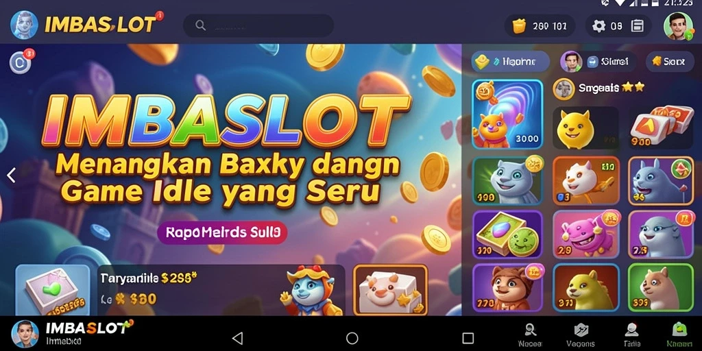 Tampilan gameplay IMBASLOT yang mengasyikkan dengan fitur Idle.