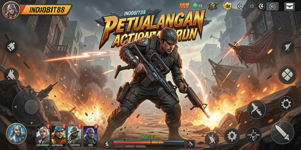 Tampilan gameplay seru dan mendebarkan di INDOBIT88.