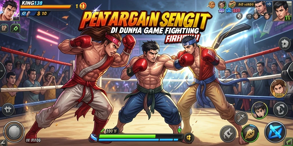 Tampilan gameplay KING138 dengan pertarungan yang intens.