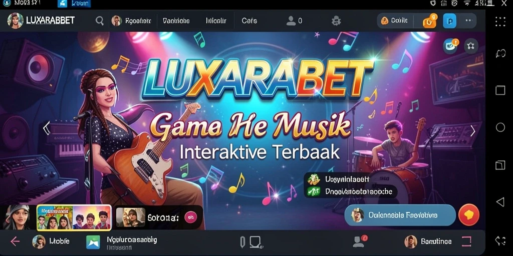 Tangkapan layar gameplay LUXARABET saat menyanyi dengan penuh semangat.