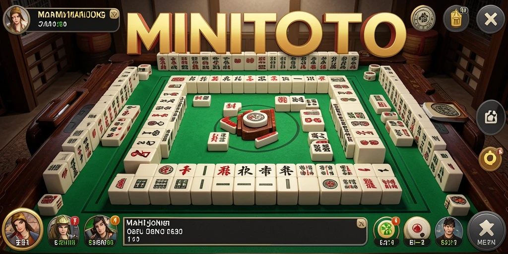 Tampilan gameplay Mahjong yang menarik di MINITOTO.