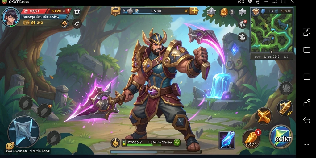 Tampilan gameplay seru di dunia OKJKT ARPG.