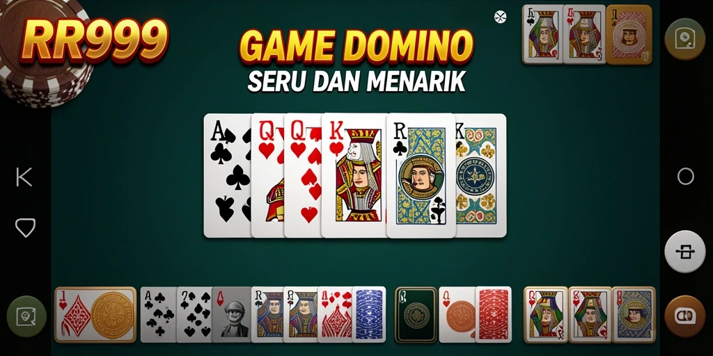 Tampilan gameplay RR999 dengan aksi seru permainan Domino.