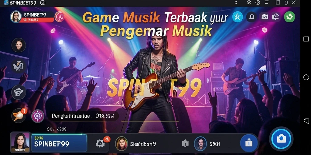 Screenshot gameplay SPINBET99 yang menunjukkan aksi seru dalam permainan musik.