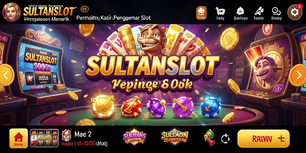 Screenshot utama SULTANSLOT menampilkan gameplay slot yang seru.
