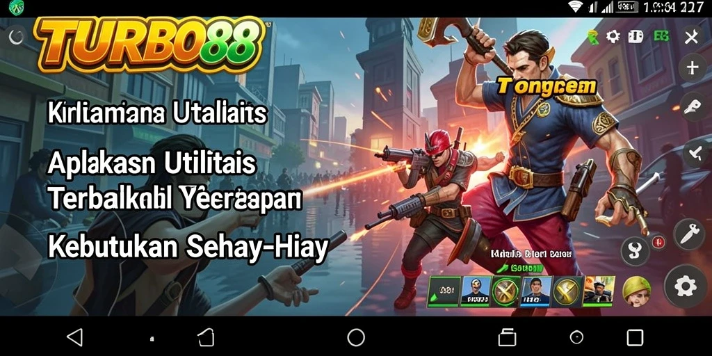 Tampilan antarmuka modern dan fungsional TURBO88.