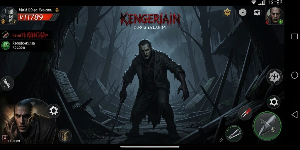 Screenshot dari gameplay VT789 menampilkan suasana menyeramkan dan gameplay yang menegangkan.