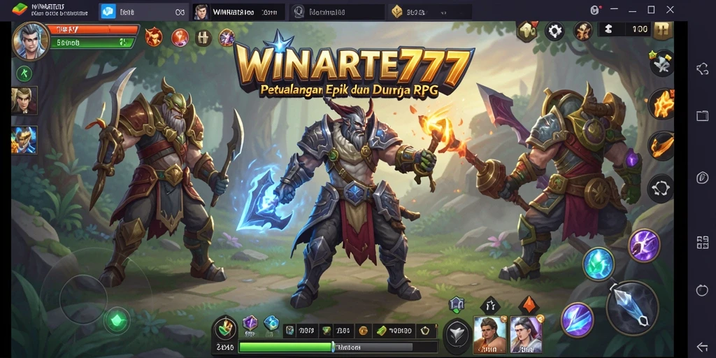 Screenshot dari gameplay WINRATE777 menunjukkan aksi pertempuran yang mendebarkan.